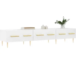 vidaXL Tv-meubel 150x36x30 cm bewerkt hout wit