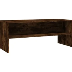 vidaXL Tv-meubel 100x40x40 cm bewerkt hout gerookt eikenkleurig
