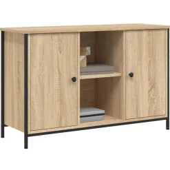 vidaXL Tv-meubel 100x35x65 cm bewerkt hout sonoma eikenkleurig