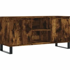vidaXL Tv-meubel 104x35x50 cm bewerkt hout gerookt eikenkleurig