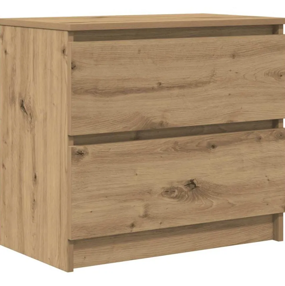vidaXL Tv-meubel 60x35x54 cm bewerkt hout artisanaal eikenkleur