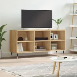 vidaXL Tv-meubel 103,5x30x50 cm bewerkt hout sonoma eikenkleurig