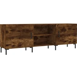 vidaXL Tv-meubel 150x30x50 cm bewerkt hout gerookt eikenkleurig