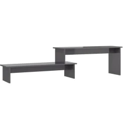 vidaXL Tv-meubel 180x30x43 cm bewerkt hout hoogglans grijs