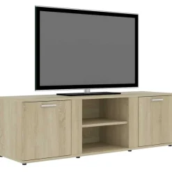 vidaXL Tv-meubel 120x34x37 cm bewerkt hout sonoma eikenkleurig