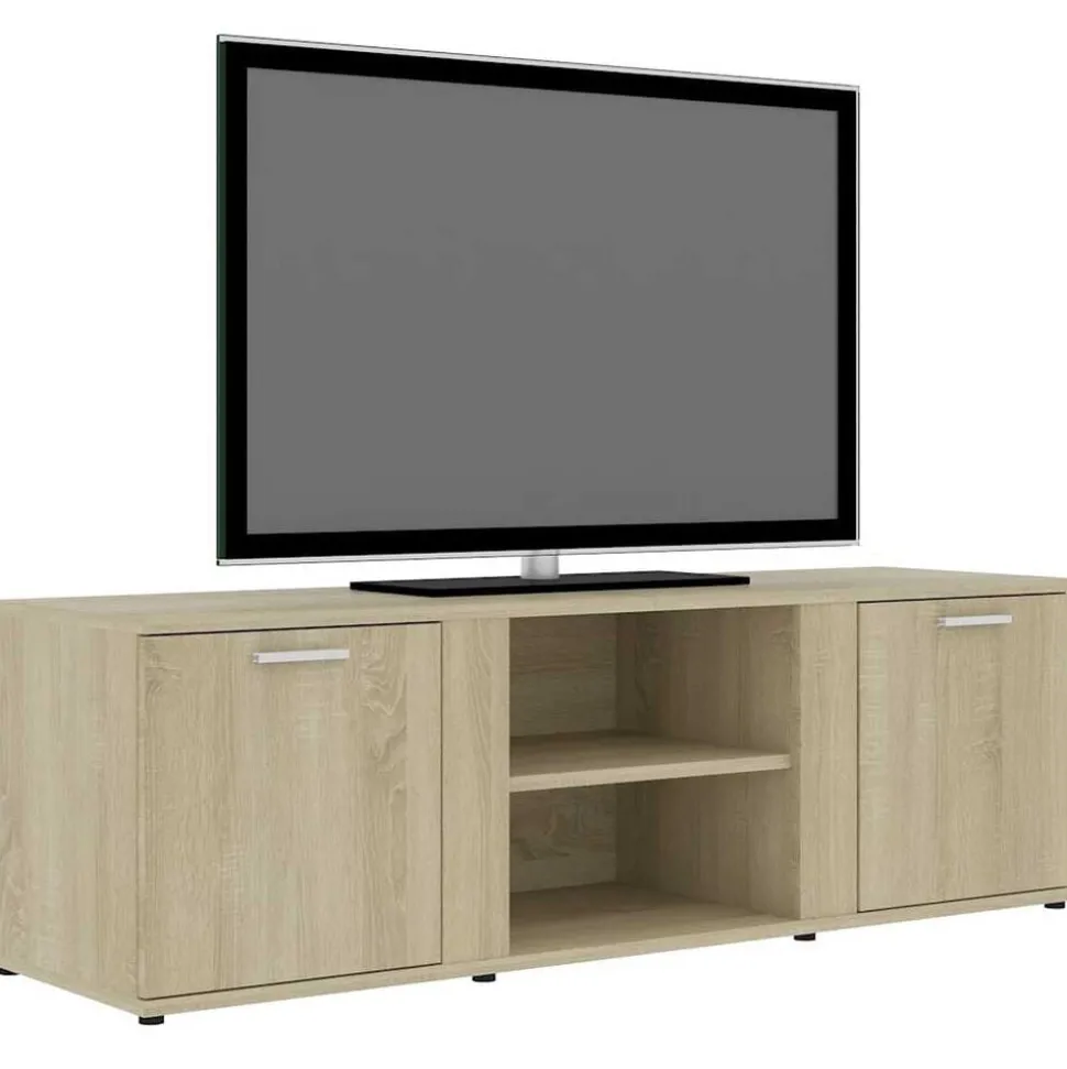 vidaXL Tv-meubel 120x34x37 cm bewerkt hout sonoma eikenkleurig