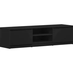 vidaXL Tv-meubel 140x40x35,5 cm bewerkt hout zwart