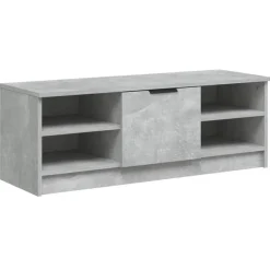 vidaXL Tv-meubel 102x35,5x36,5 cm bewerkt hout betongrijs