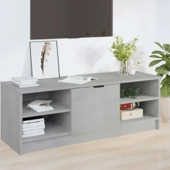 vidaXL Tv-meubel 102x35,5x36,5 cm bewerkt hout betongrijs