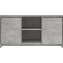vidaXL Tv-meubel 102x37,5x52,5 cm bewerkt hout betongrijs