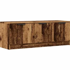 vidaXL Tv-meubel 102x35x36,5 cm bewerkt hout oud houtkleurig