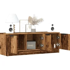 vidaXL Tv-meubel 102x35x36,5 cm bewerkt hout oud houtkleurig