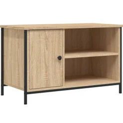 vidaXL Tv-meubel 80x40x50 cm bewerkt hout sonoma eikenkleurig