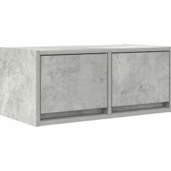 vidaXL TV-meubel 60x31x25,5 cm bewerkt hout betongrijs