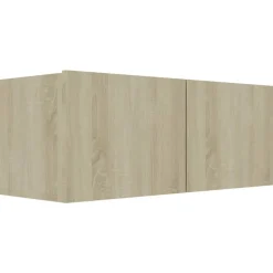 vidaXL Tv-meubel 80x30x30 cm bewerkt hout sonoma eikenkleurig