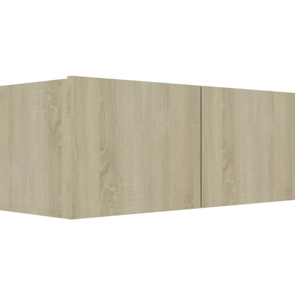vidaXL Tv-meubel 80x30x30 cm bewerkt hout sonoma eikenkleurig
