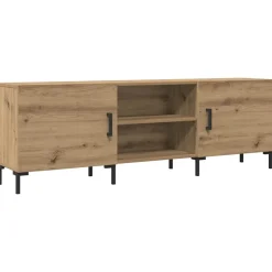 vidaXL Tv-meubel 150x30x50 cm bewerkt hout artisanaal eikenkleurig