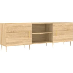 vidaXL Tv-meubel 150x30x50 cm bewerkt hout sonoma eikenkleurig