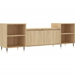 vidaXL Tv-meubel 160x35x55 cm bewerkt hout sonoma eikenkleurig
