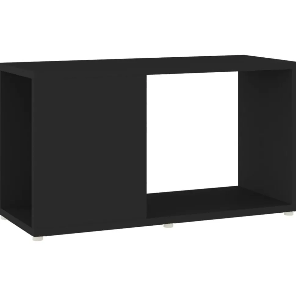 vidaXL Tv-meubel 60x24x32 cm bewerkt hout zwart