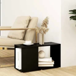 vidaXL Tv-meubel 60x24x32 cm bewerkt hout zwart