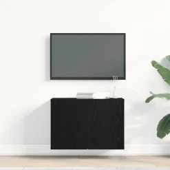 vidaXL Tv-meubel 60x30x41 cm bewerkt hout zwart eikenkleurig