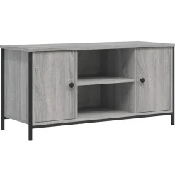 vidaXL Tv-meubel 100x40x50 cm bewerkt hout grijs sonoma eikenkleurig