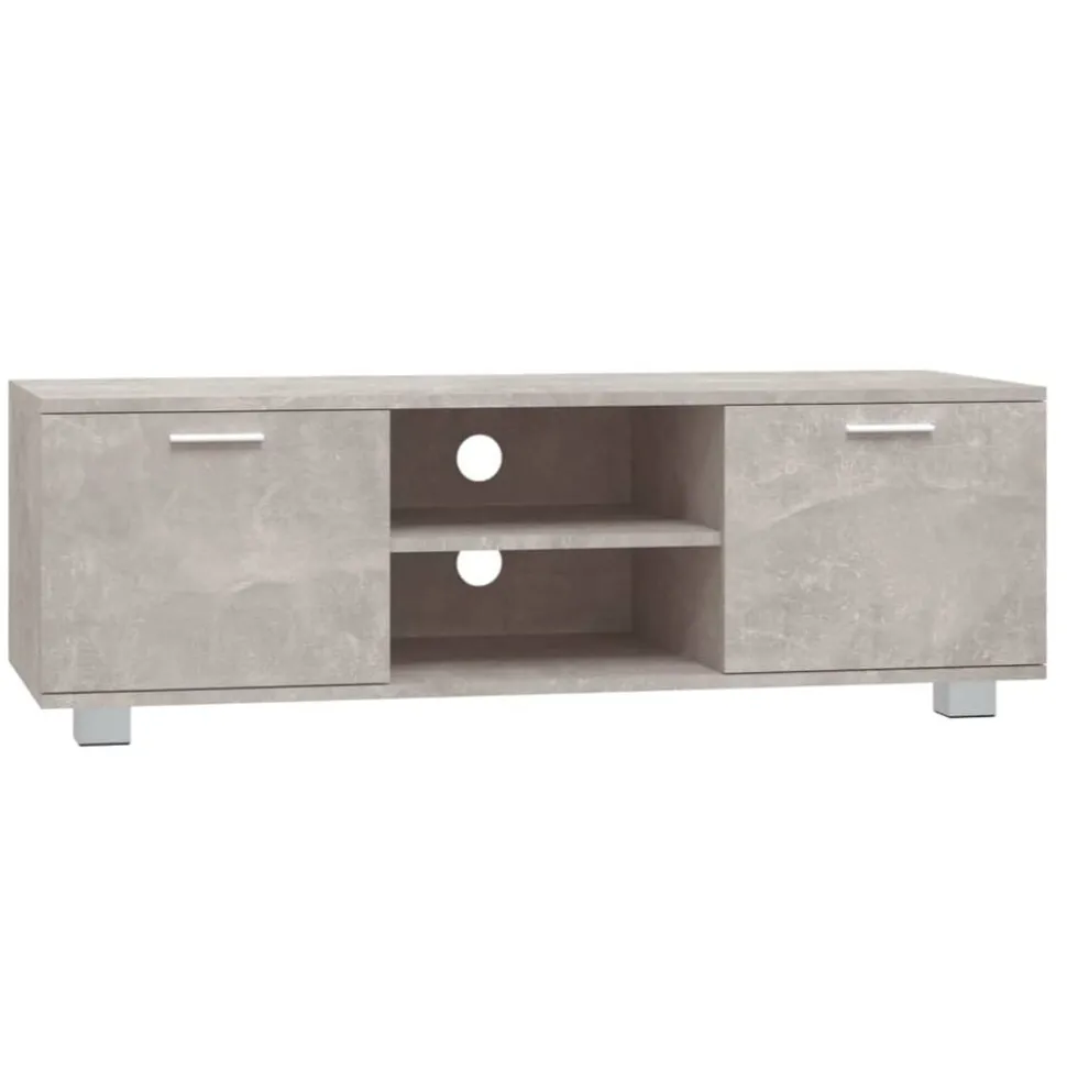 vidaXL Tv-meubel 120x40,5x35 cm bewerkt hout betongrijs