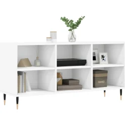 vidaXL Tv-meubel 103,5x30x50 cm bewerkt hout wit