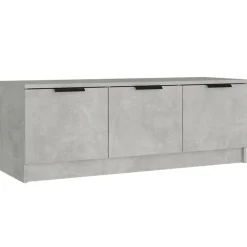 vidaXL Tv-meubel 102x35x36,5 cm bewerkt hout betongrijs