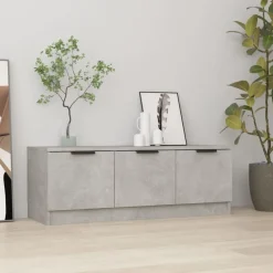 vidaXL Tv-meubel 102x35x36,5 cm bewerkt hout betongrijs
