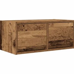 vidaXL TV-meubel 60x31x25,5 cm bewerkt hout oud houtkleurig