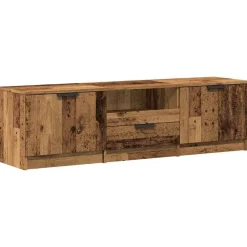 vidaXL Tv-meubel 140x35x40 cm bewerkt hout oud houtkleurig