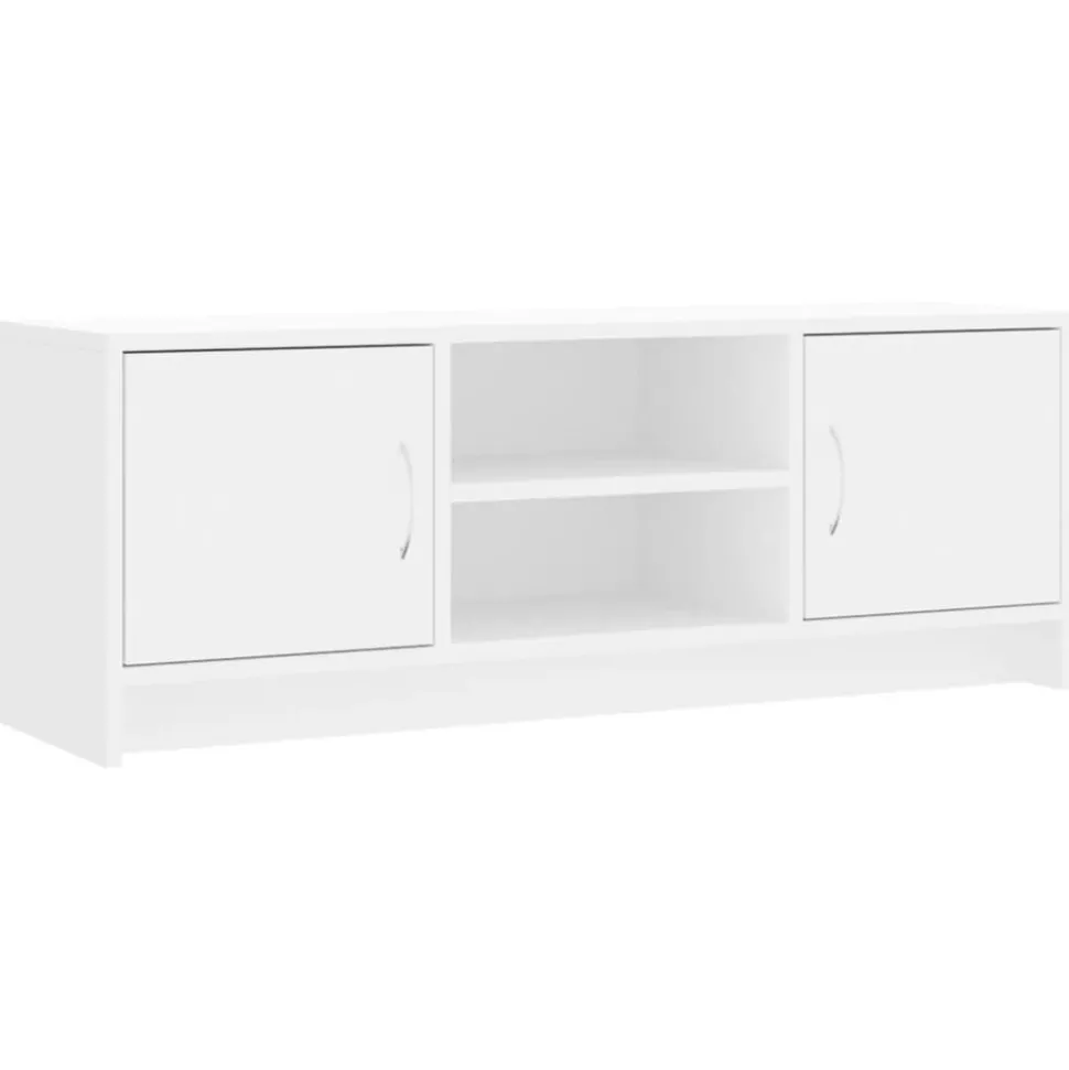 vidaXL Tv-meubel 102x30x37,5 cm bewerkt hout wit
