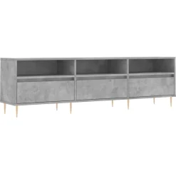 vidaXL Tv-meubel 150x30x44,5 cm bewerkt hout betongrijs