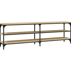 vidaXL Tv-meubel 160x30x50 cm bewerkt hout sonoma eikenkleurig