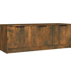 vidaXL Tv-meubel 102x35x36,5 cm bewerkt hout gerookt eikenkleurig