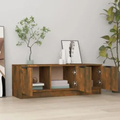 vidaXL Tv-meubel 102x35x36,5 cm bewerkt hout gerookt eikenkleurig