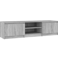 vidaXL Tv-meubel 140x40x35,5 cm bewerkt hout grijs sonoma eikenkleurig