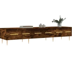 vidaXL Tv-meubel 150x36x30 cm bewerkt hout gerookt eikenkleurig