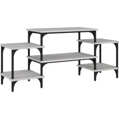 vidaXL Tv-meubel 117x35x52 cm bewerkt hout grijs sonoma eikenkleurig