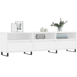 vidaXL Tv-meubel 150x30x44,5 cm bewerkt hout wit