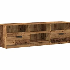 vidaXL Tv-meubel 150x33,5x45 cm bewerkt hout oud houtkleurig