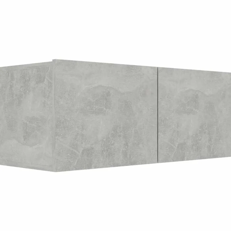 vidaXL Tv-meubel 80x30x30 cm bewerkt hout betongrijs