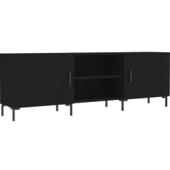 vidaXL Tv-meubel 150x30x50 cm bewerkt hout zwart