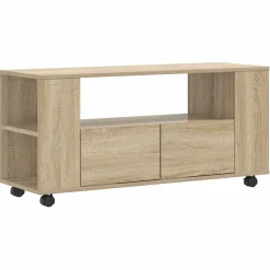vidaXL Tv-meubel 102x34,5x43 cm bewerkt hout sonoma eikenkleurig