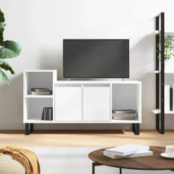 vidaXL Tv-meubel 100x35x55 cm bewerkt hout wit