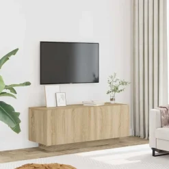 vidaXL Tv-meubel 100x35x40 cm bewerkt hout sonoma eikenkleurig