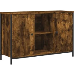 vidaXL Tv-meubel 100x35x65 cm bewerkt hout gerookt eikenkleurig