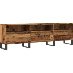 vidaXL Tv-meubel 150x30x44,5 cm bewerkt hout oud houtkleurig